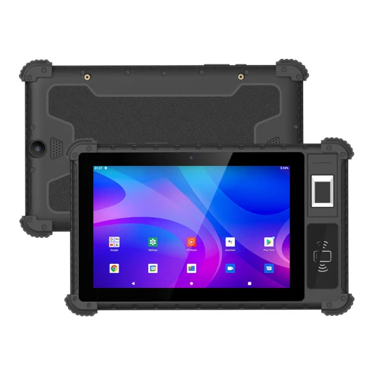 Utab R817 8 Zoll Android IP65 Wasserdicht 4G Industrie Robustes Tablet Biometrischer Fingerabdruckscanner optional
