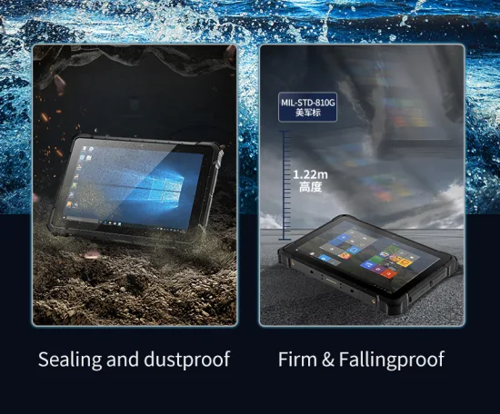 10,1 Zoll In-Vehicle Mtk6771 10000mAh Akku Outdoor Touchscreen Wasserdicht Stoßfest Anti-Staub Robustes Tablet Android